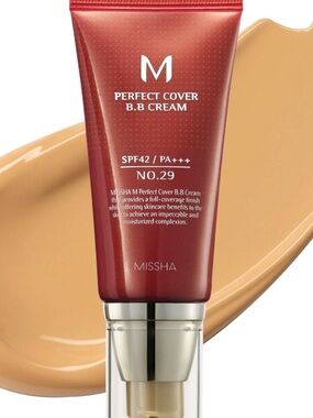 Missha Perfect Cover BB Cream - No. 29 Caramel Beige - SPF 42/PA+++ - NIB